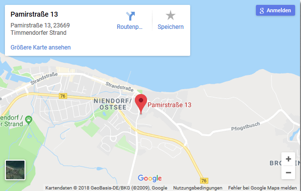 Niendorf Timmendorfer Strand Karte